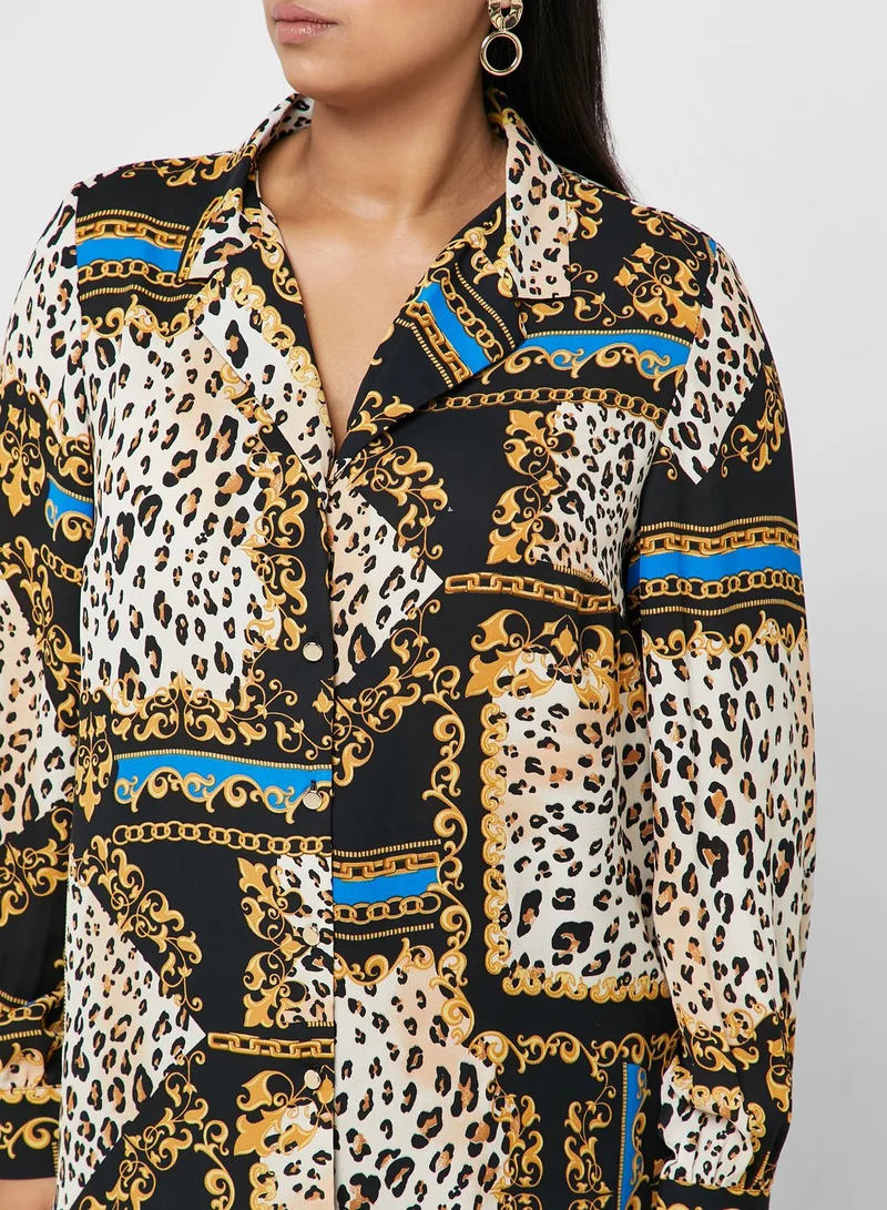 Simply Be Chain Print Shirt