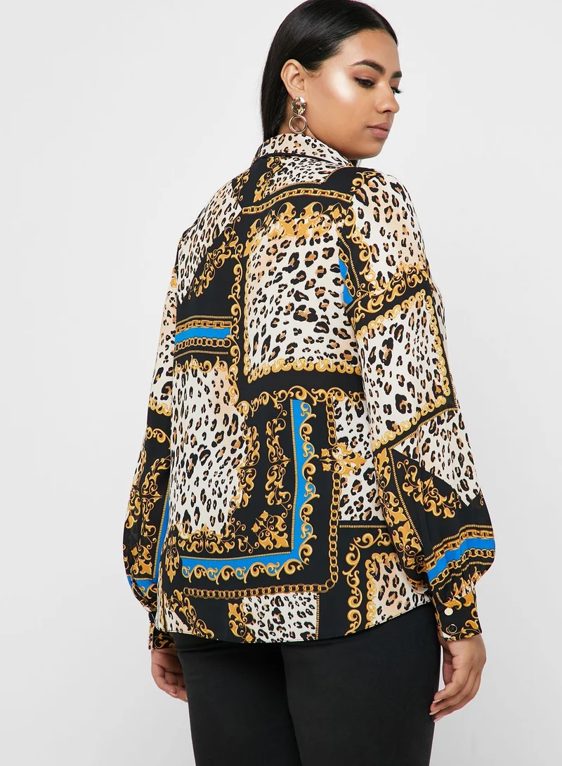 Simply Be Chain Print Shirt