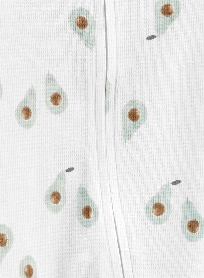 Simple Joys by Carter's Unisex Babies' 2-Way Zip Thermal Footed Sleep and Play, Pack of 2, Stripes, 3-6 Months - Image 4