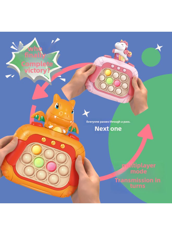 null - The Version Of The Speed Push Machine Press Music Game Upgrade Electric Hamster Puzzle Early Education Shake Sound Hot Toys Cross Border-Color:Fawn - Image 1