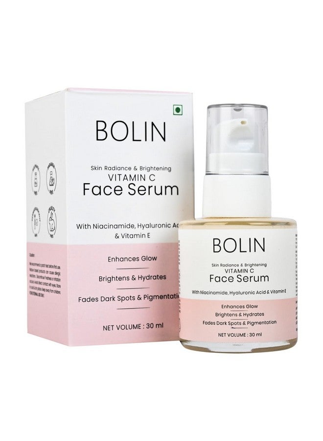 bolin سيروم الوجه بفيتامين C من بولين، 30 مل | مع النياسيناميد، حمض الهيالورونيك وفيتامين E | يعزز الإشراق | يضيء ويرطب | يقلل البقع الداكنة والتصبغات. - Image 1