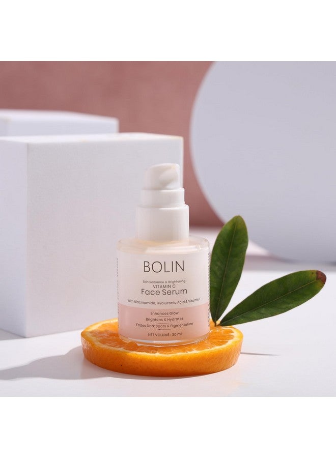 bolin سيروم الوجه بفيتامين C من بولين، 30 مل | مع النياسيناميد، حمض الهيالورونيك وفيتامين E | يعزز الإشراق | يضيء ويرطب | يقلل البقع الداكنة والتصبغات. - Image 5