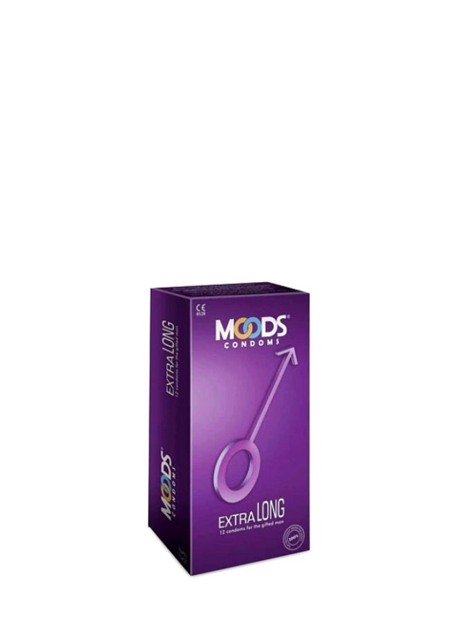Moods 12-Piece Extra Long Condom