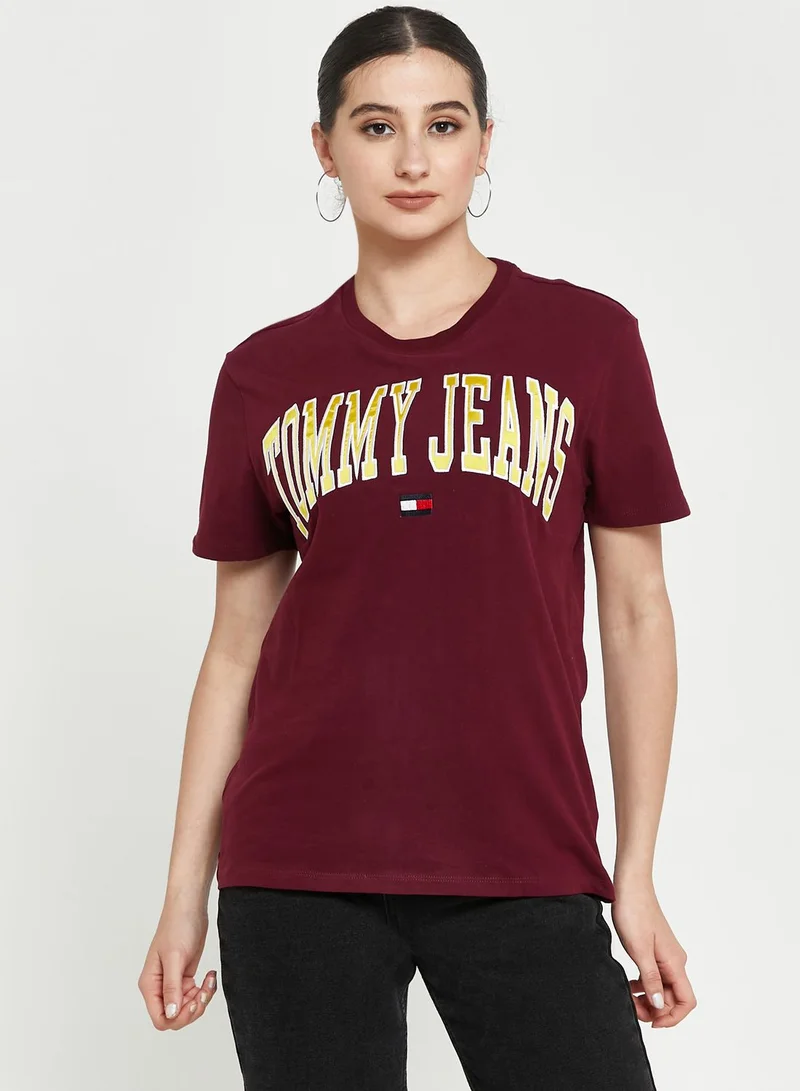 TOMMY JEANS Crew Neck Logo T-Shirt