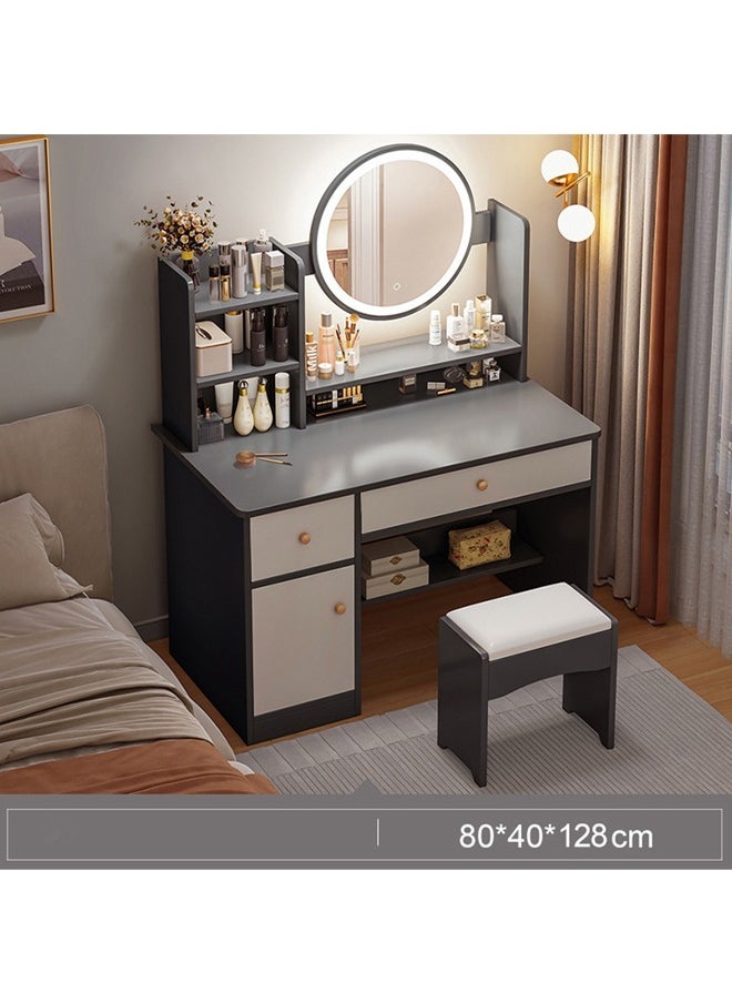 keke Multifunctional Makeup Vanity Dressing Table with Drawers and Chair 80 CM  - Image 1