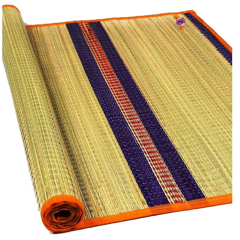 Jayam Traditional سجادة كوراى تقليدية مخططة 6 × 35 برتقالية - Image 1