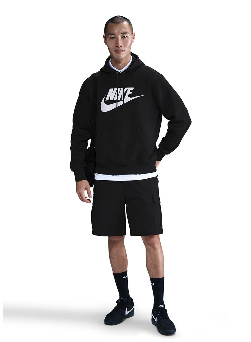 Nike Club Brushed Pullover Graphic Hoodie - Image 1