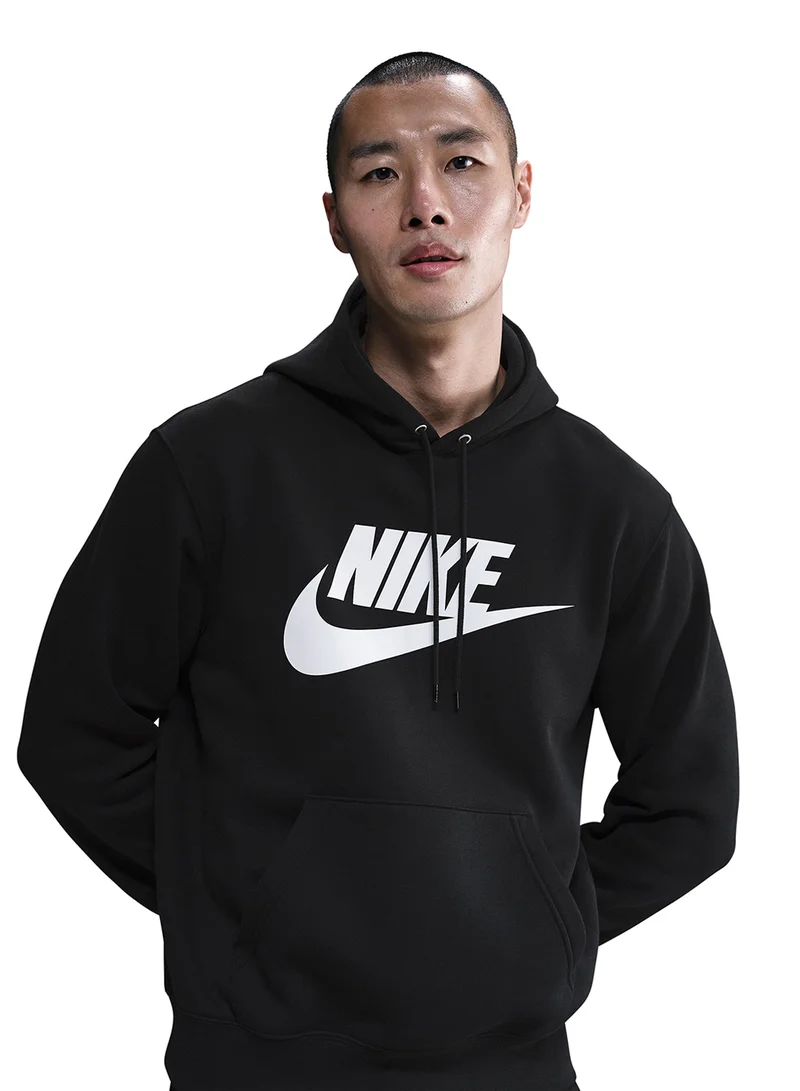 Nike Club Brushed Pullover Graphic Hoodie