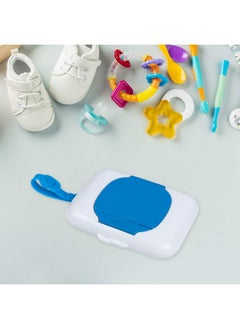 EXCEART Travel Wipes Wipes Holder Storage Box Wipes Holder Tissue Storage Box Case Dispenser Holder Wet Tissue Case Blue Case Cleaning Wipes  - Image 4
