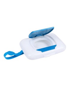 EXCEART Travel Wipes Wipes Holder Storage Box Wipes Holder Tissue Storage Box Case Dispenser Holder Wet Tissue Case Blue Case Cleaning Wipes  - Image 1