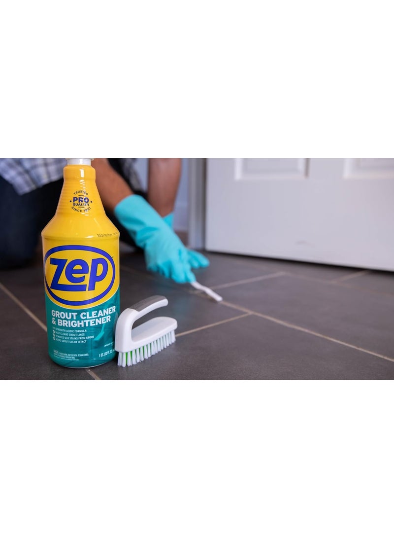 Zep Grout Cleaner and Brightener - 32 Ounce (1 Bottle) - ZU104632 - Deep Cleaning Formula Removes Old Stains From Grout - Image 3