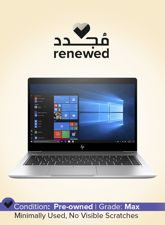HP جهاز لابتوب Elitebook 840 G5 مجدد بشاشة 14 بوصة، مع معالج Intel Dual-Core i5/الجيل الثامن/ذاكرة RAM 8GB/قرص SSD سعة 256GB/رسومات Intel UHD 620MB/نظام Windows 10 - Image 1