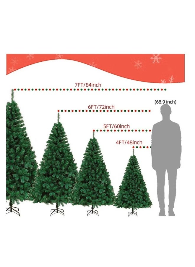 Y&D Christmas Tree  Upgraded Artificial Holiday  Pine Tree with  PVC Branch Tips, Easy Assembly, Indoor Xmas Full Tree for Office Home Store Party Home Decoration Holiday Decor  1.5m - Image 3