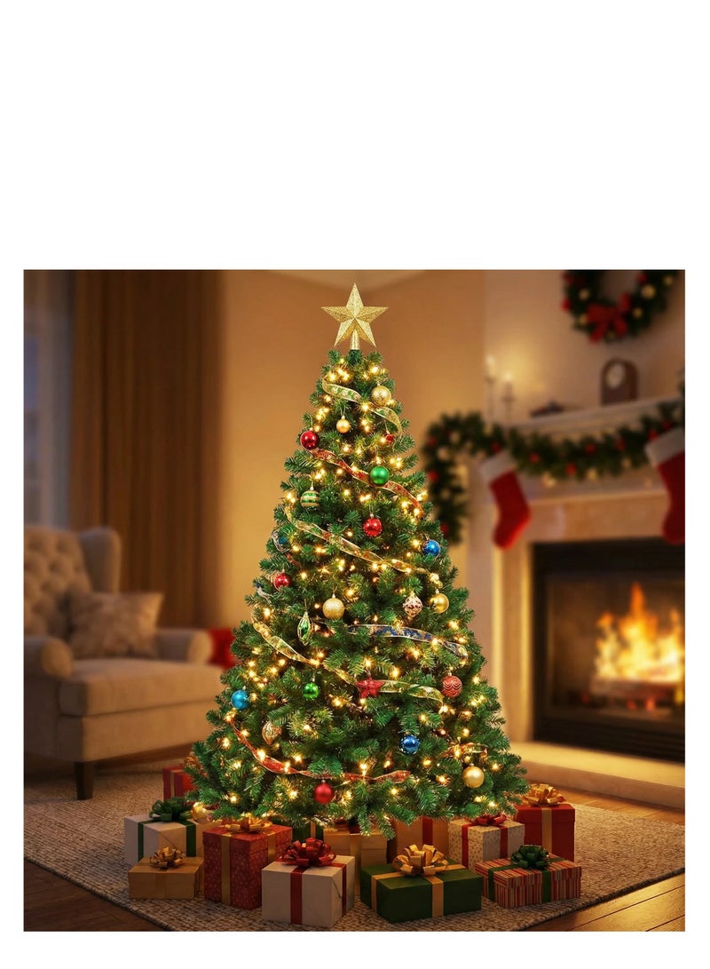 Y&D Christmas Tree  Upgraded Artificial Holiday  Pine Tree with  PVC Branch Tips, Easy Assembly, Indoor Xmas Full Tree for Office Home Store Party Home Decoration Holiday Decor  1.5m - Image 2