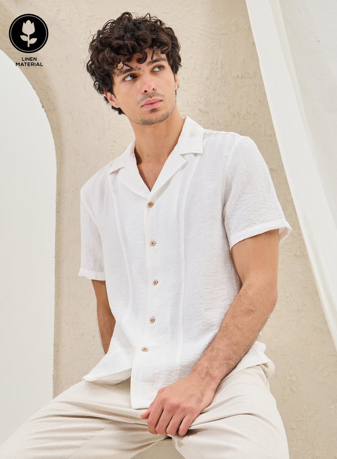 Styli Styli Textured Regular Fit Buttoned Shirt  - Image 1