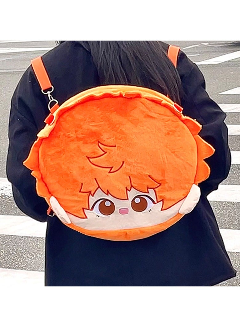 general Haikyu plush backpack, Hinata Shoyang 40cm, rucksack display bag pain bag, multi-functional large capacity cute suitable for travel, work, school - Image 1