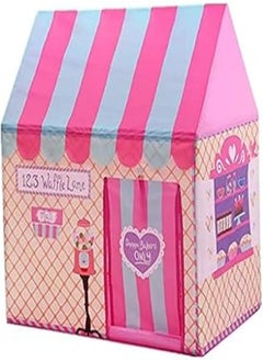 OR Portable Foldable Waffle Lane Play Tent Simulation House Toy (Pink) 
