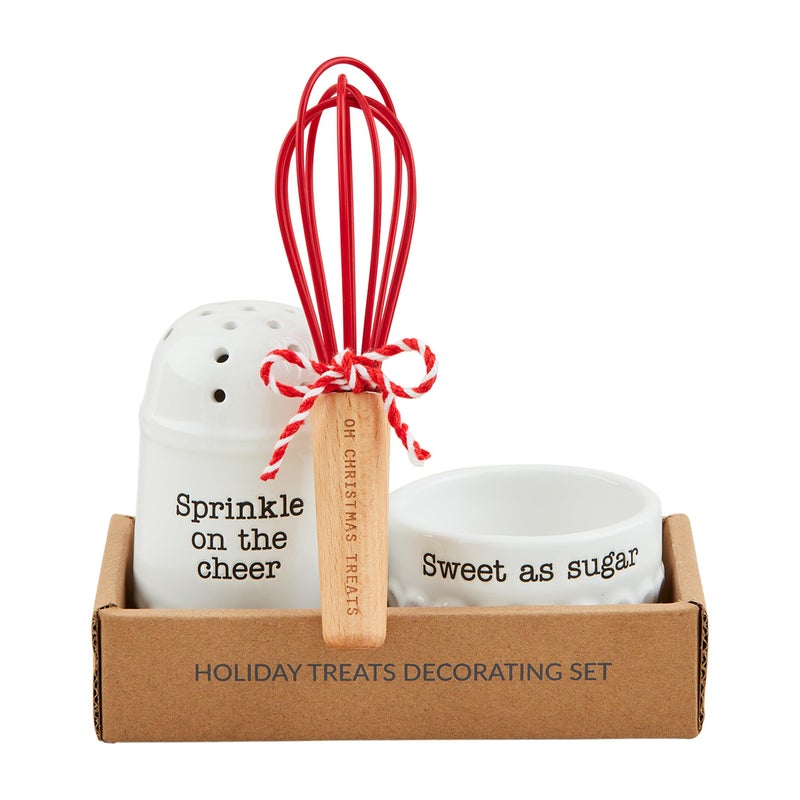 Mud Pie Sprinkle Sugar Set whisk 5 12 bowl 2 x 3 dia shaker 4 x 2 14