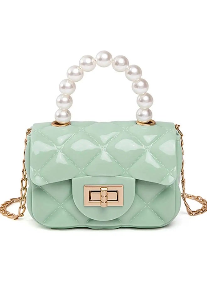 Gouchao Small Durable Silicone Shoulder Bag - Green - Image 1