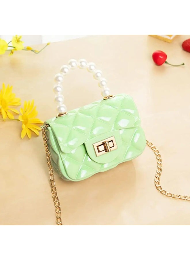 Gouchao Small Durable Silicone Shoulder Bag - Green - Image 3