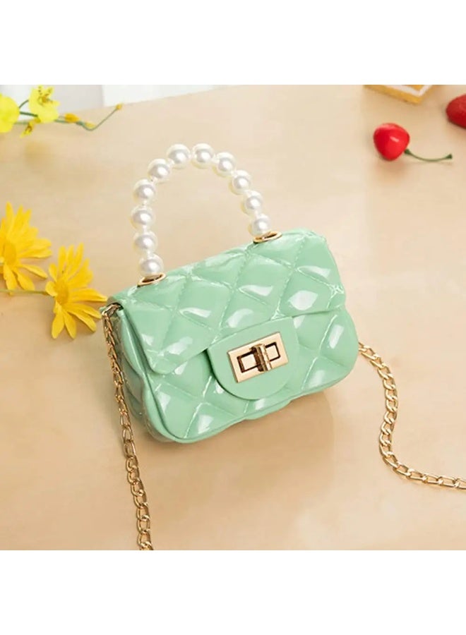 Gouchao Small Durable Silicone Shoulder Bag - Green - Image 2