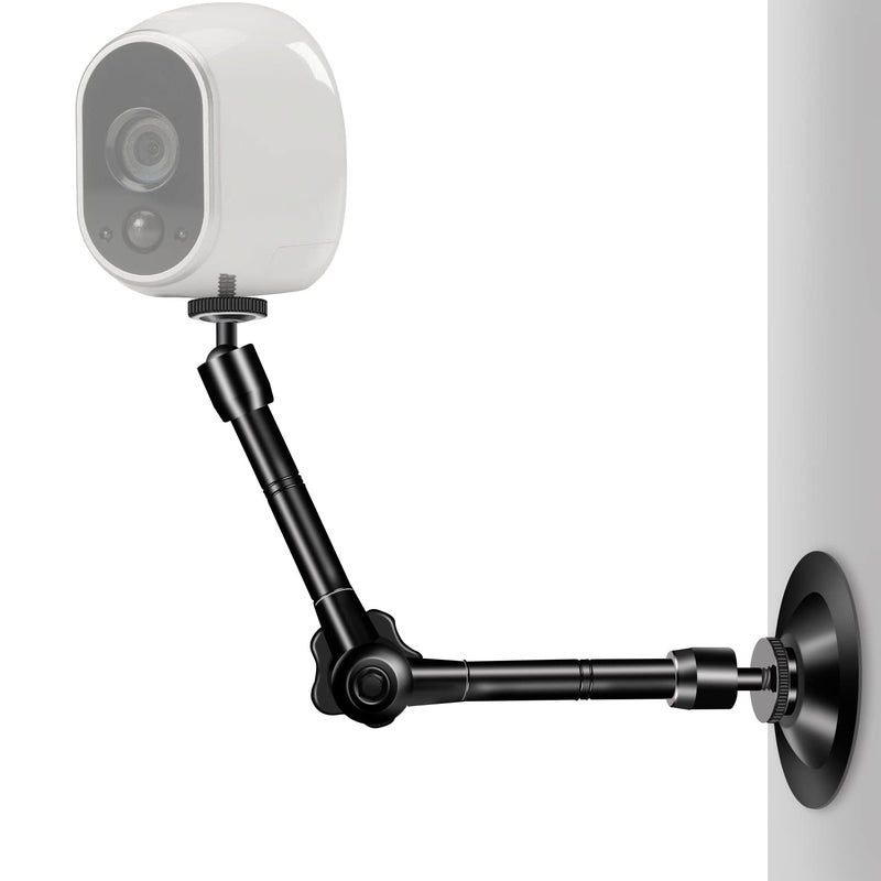UYODM 2 Pack Articulating Magic Arm Wall Mount Holder Stand Compatible with CCTV POV Camcorders Cameras, LED Light, Video Lamp,DSLR,Flash,Digital Camera,Security Cameras - Image 4