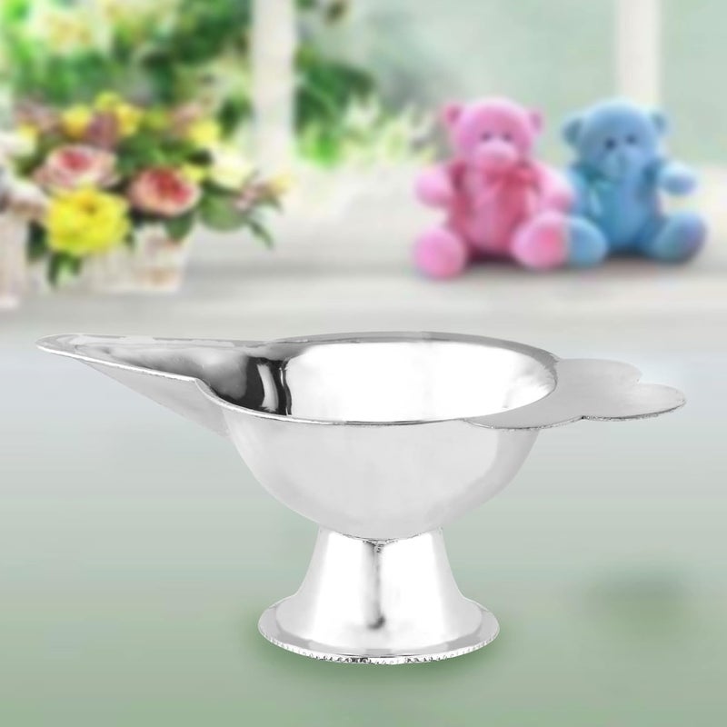 PRD CARATCAFE Pure Silver Cup Indian Paladai Or Bondla Small Serving Milk Medicine Water Etc 925 Sterling Silver For New Born Gifts Health Safe Net Wt 15 Grams Silver Gift Item 10 ML - Image 4