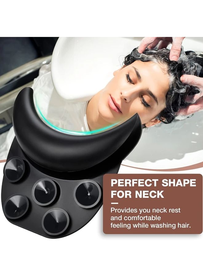 1pc Silicone Shampoo Bowl Neck Rest Pillow Hydrotherapy Spa Hair Salon Support - Image 1