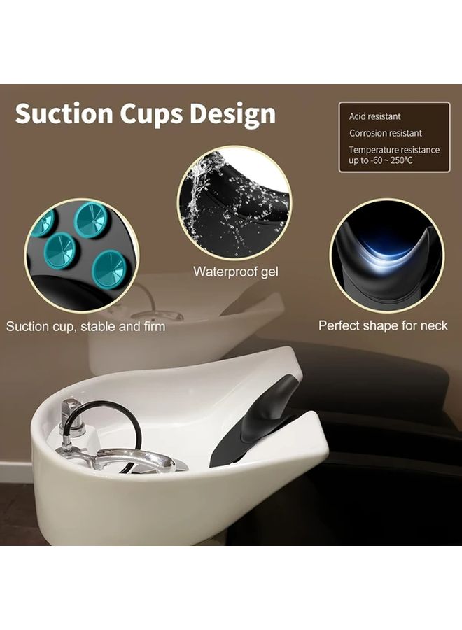 1pc Silicone Shampoo Bowl Neck Rest Pillow Hydrotherapy Spa Hair Salon Support - Image 2