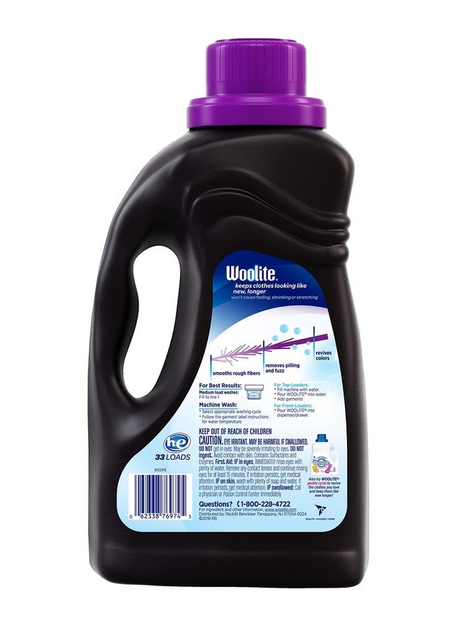 Woolite Dark Care Laundry Detergent, Midnight Breeze Scent, 50 oz/ 33 Loads *Packaging May Vary* (Pack of 2) - Image 2
