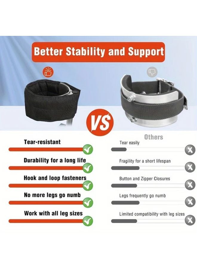 Variant Color Drywall Stilt Straps 4 Inch Wide Heavy Duty Adjustable Comfort - Image 2