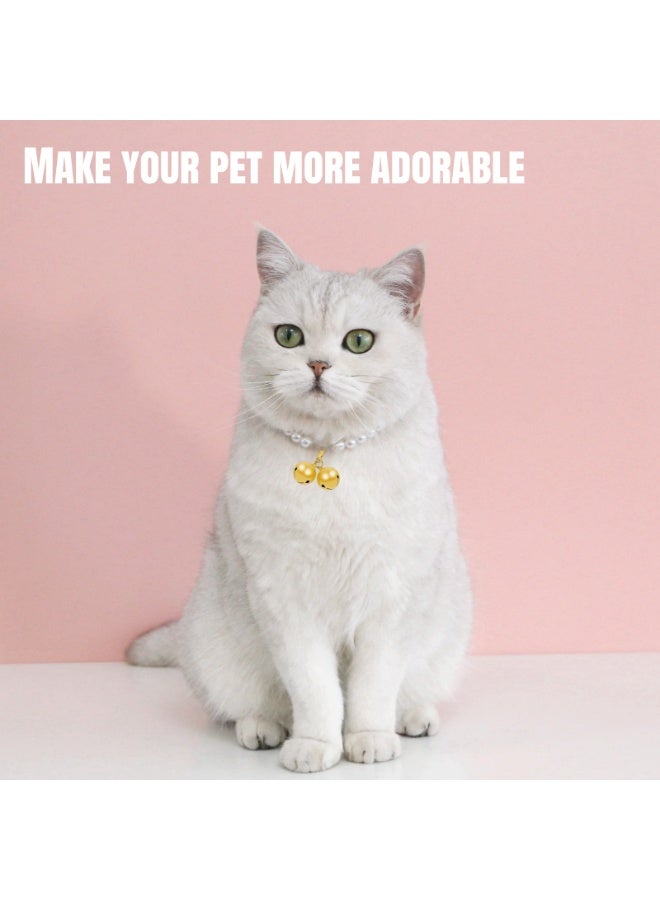 NOVOLAN Pet Collar Pendant Bells, 10-Piece Set of 18mm Dog & Cat Collar Bells in 5 Gold & 5 Silver Colors, Pet Accessory for Anti-Loss Training, Identification, Decoration, for Enhancing Pet Collars - Image 2