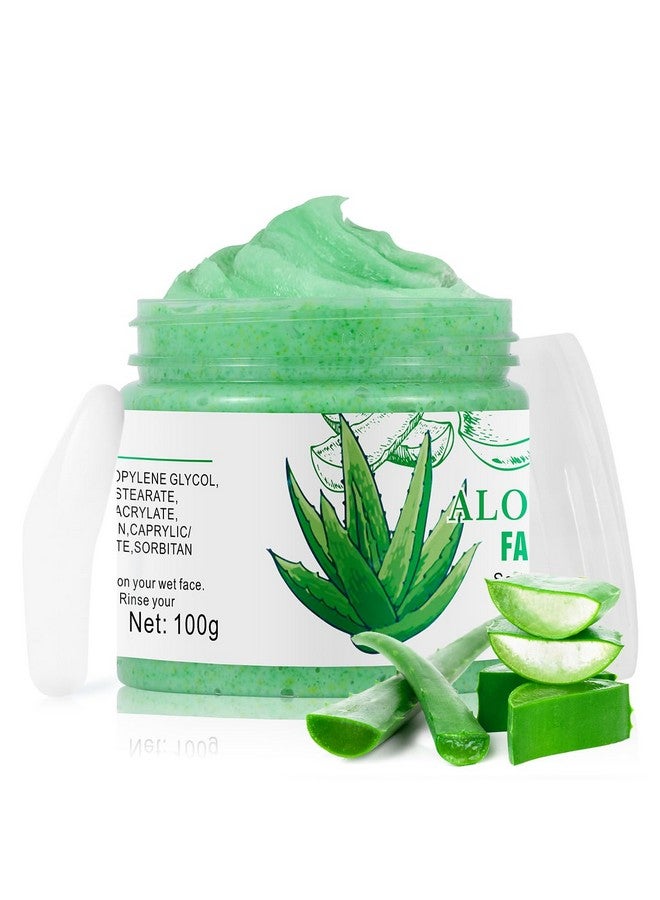 IREV Facial Scrub Aloe Vera Face Scrub, Facial Exfoliating Scrub, Exfoliating Face Wash,Deep Cleansing Facial Exfoliator,Face Scrub Exfoliating for Blackhead, Facial Cleanser for Acne - Image 1