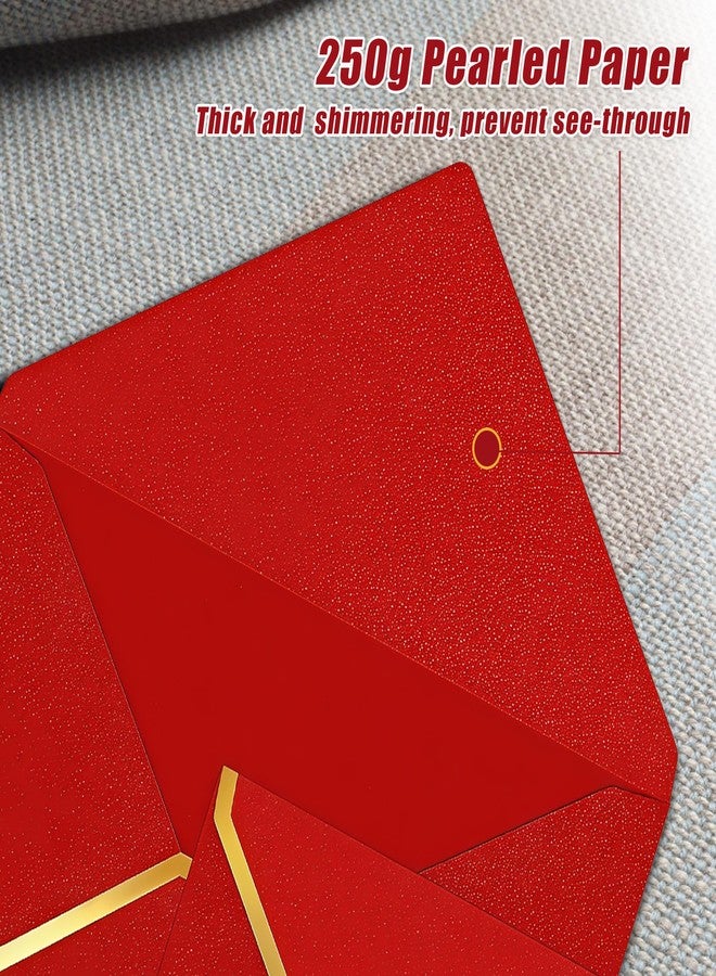 Keeshibao 5x7 Envelopes for Invitations,A7 Envelopes Gold,4x6 Red Envelopes - Image 3