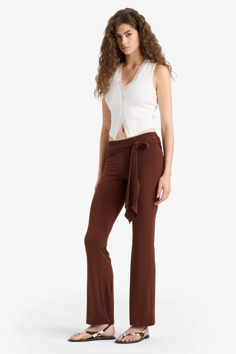 DeFacto Flare Fit Normal Waist Standard Length Trousers