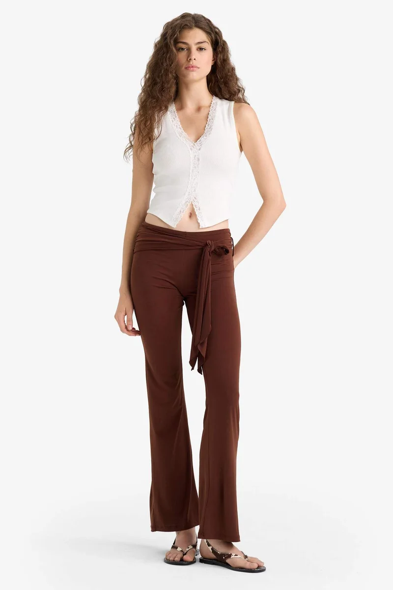 DeFacto Flare Fit Normal Waist Standard Length Trousers