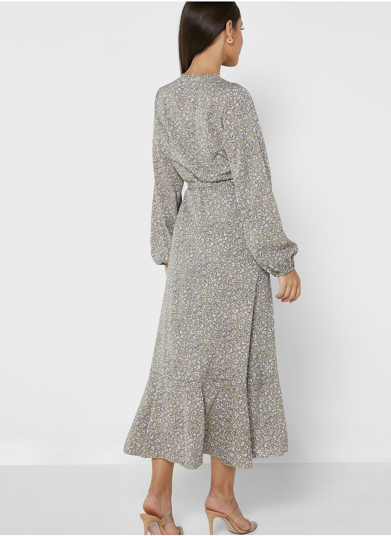 ELLA - Belted Midi Dress - Image 1