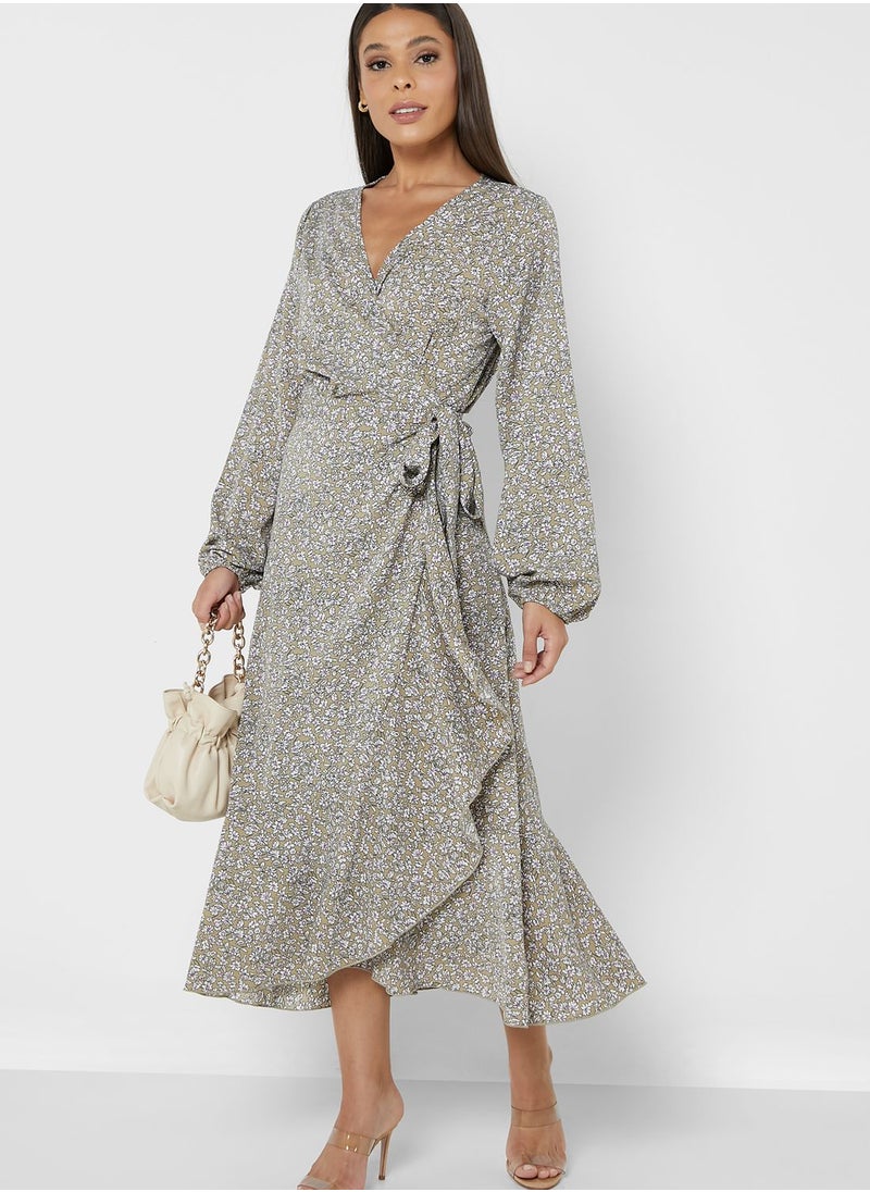 ELLA - Belted Midi Dress - Image 1