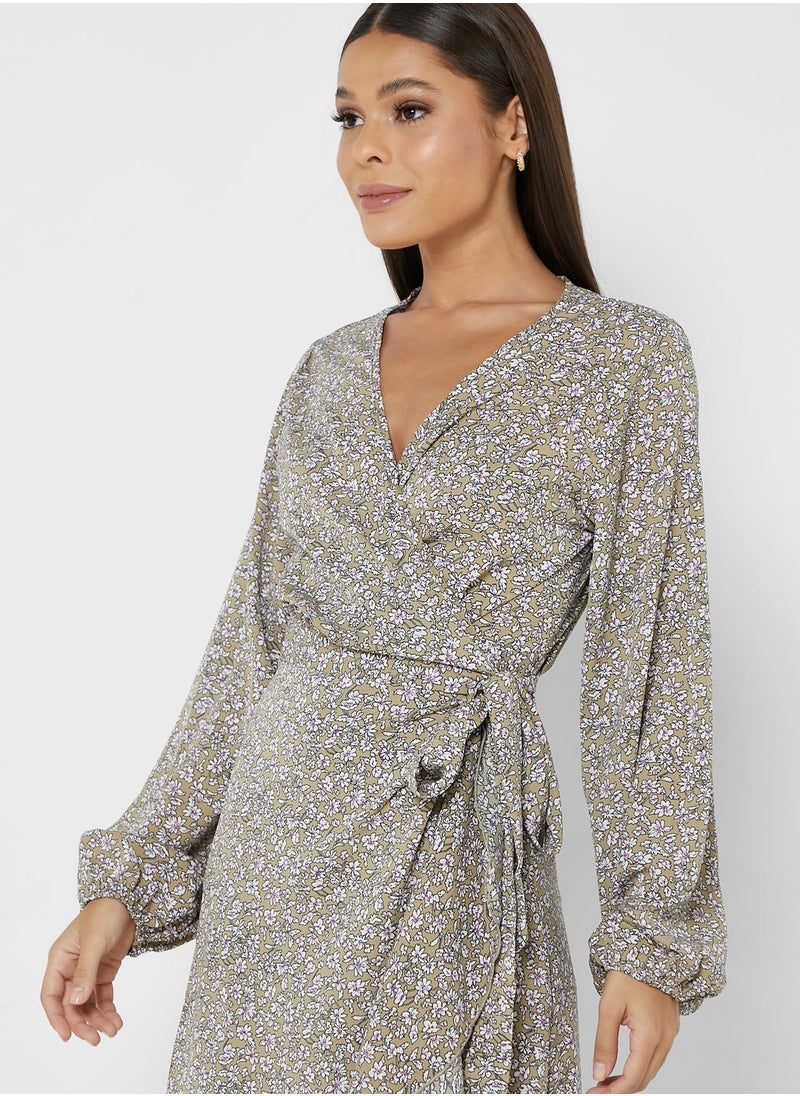 ELLA - Belted Midi Dress - Image 1