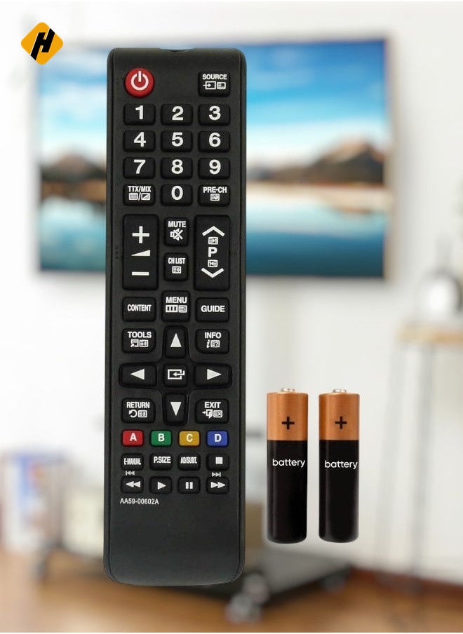 Replacement Remote Control AA59-00622A TM1240 Compatible with Samsung AA59-00602A UE32EH5000 UE32EH5000W PS51E450A1W PS51D535A5W UE32D4003BWXXU UE32D4 003 T19B300EW T22B300BW T22B30 with battery