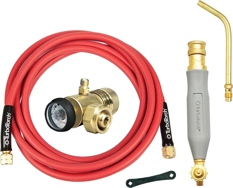 ESAB TURBOTORCH 0386-0090 WSF-4 Manual Torch Kit, Air Acetylene/, B Tank Connection, Soft-Flame, Color Coded O-Ring, Includes AR-B Regulator, WA-400 Handle, AH-12 Hose, Tip - Image 5