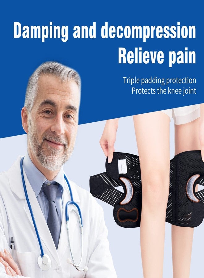 Galvaran Professional Knee Brace for Women & Men Breathable Knee Support with Side Stabilizers, Adjustable knee brace for Meniscus Tear, ACL, MCL Arthritis Knee Pain Relief,Injury Recovery - Image 3