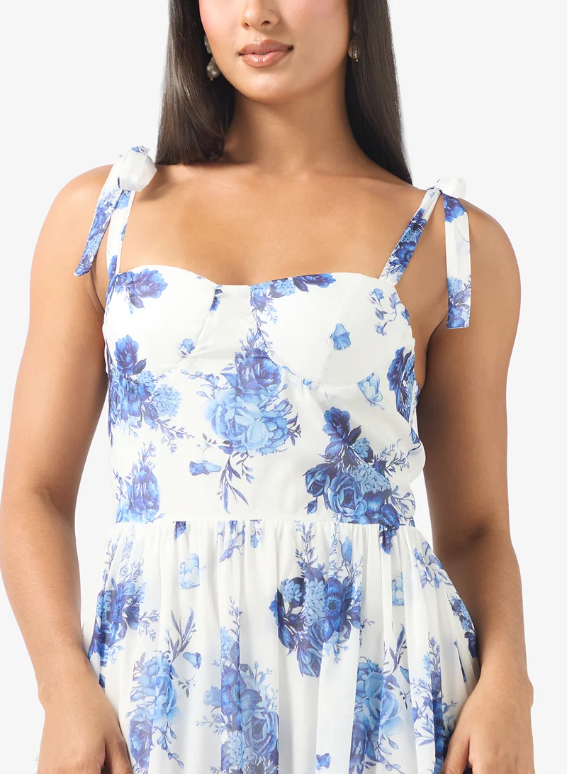 Ella  Floral Print Dress for Women | Best Price UAE