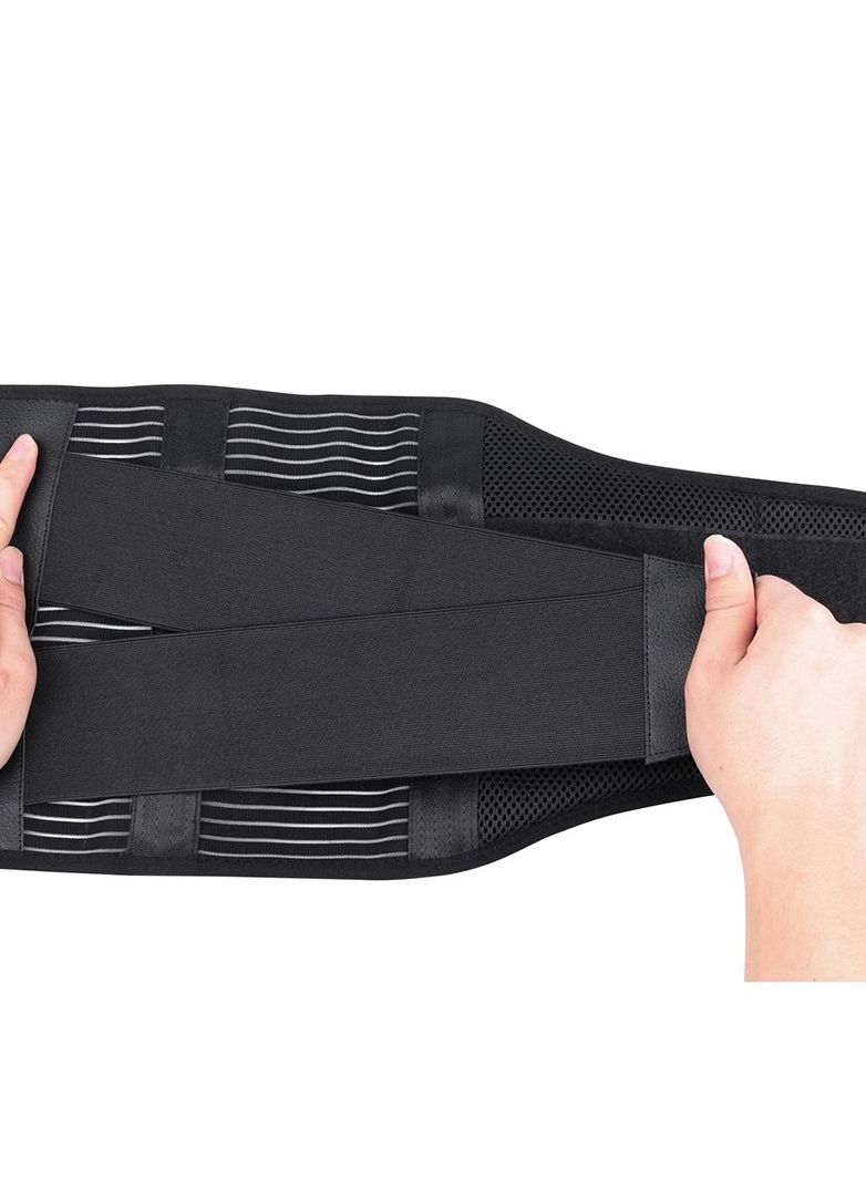 DUNISO Sports Back Brace for Men and Women - Breathable Waist Lumbar Lower Back Support Belt for Sciatica, Herniated Disc, Scoliosis Back Pain Relief, Heavy lifting, with Dual Adjustable Straps - Image 3