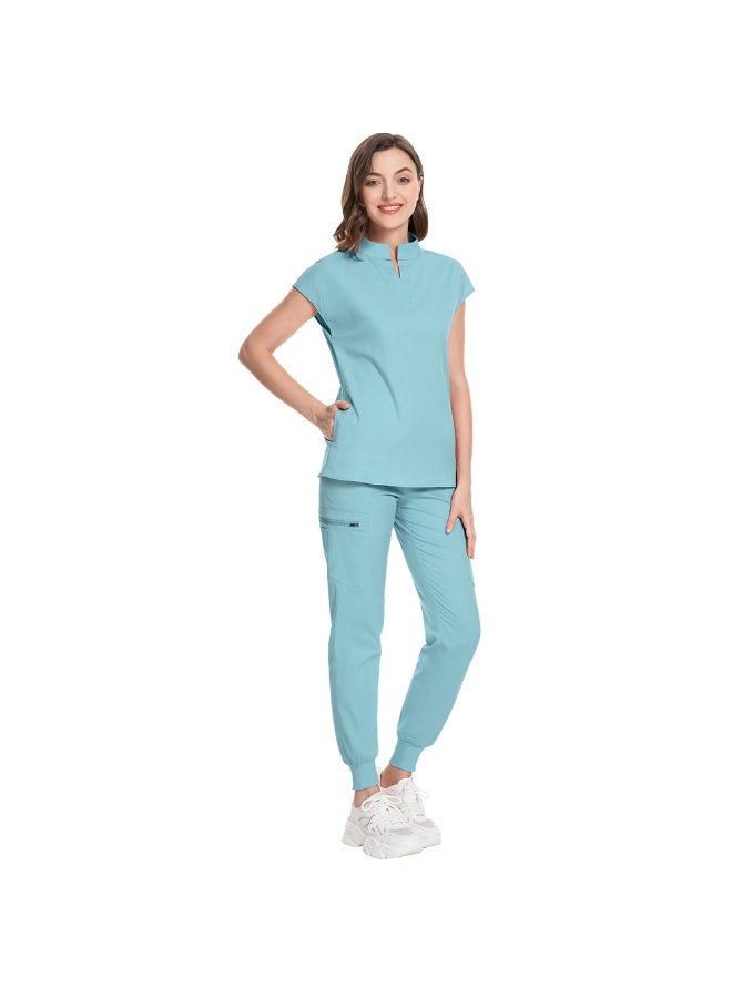 NIBEMINENT Medical Uniforms Women Scrubs Sets Nurse Nursing Work Clothes Beauty Salon Spa Work Clothes Surgical Suit Lab Hospital Overall - Image 1