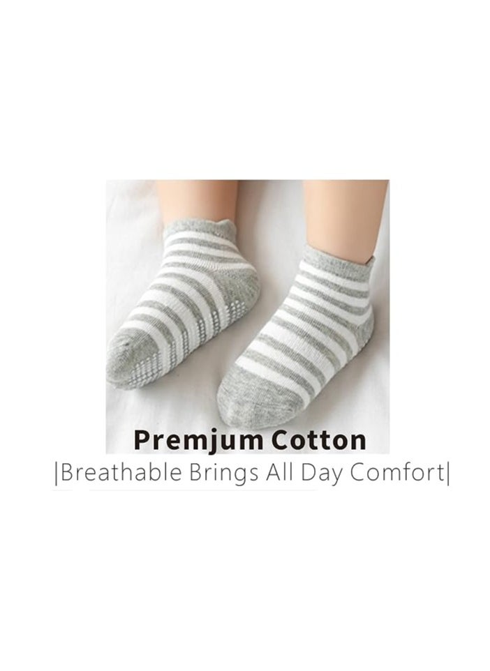 ORiTi Toddler Socks for Boys  Non Slip Baby Socks  Breathable Low Cut Anti Skid Socks  - Image 3