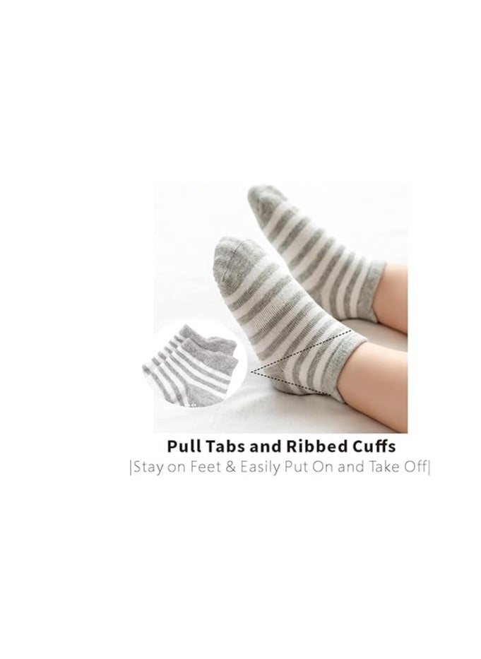 ORiTi Toddler Socks for Boys  Non Slip Baby Socks  Breathable Low Cut Anti Skid Socks  - Image 2