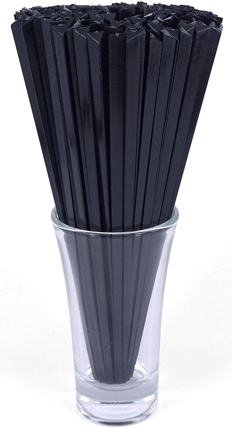 Gmark 6 Prism Picks 300 ct Triangular Plastic Cocktail Prism Picks Black Box of 300pcs GM1003E