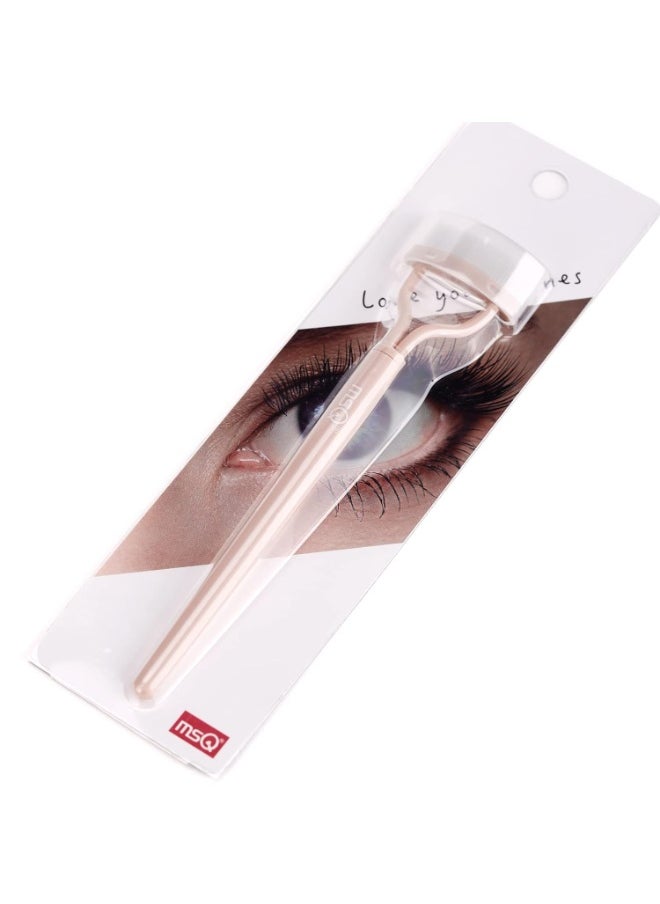 MSQ Eyelash Separator Eyelash Comb Lash Separator Tool MSQ Mascara Brush Eyelash Brush Separator Mascara Comb Arc Designed Mascara Applicator With Cover Pink (1PCS)  - Image 4