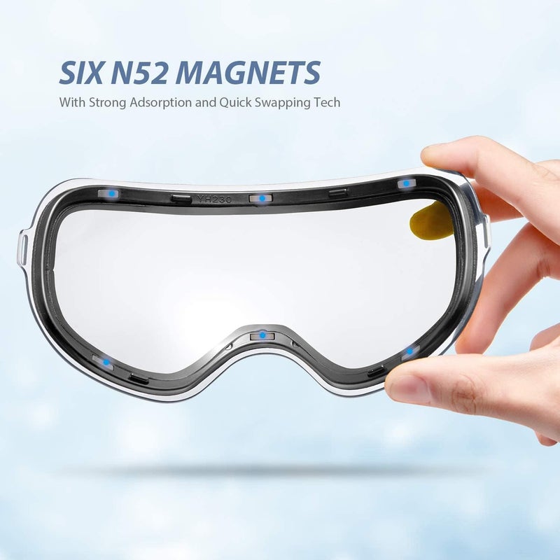 VANRORA X-Mag Ski Goggles Replacement Lens, Extra Snowboard Goggles Lens, Anti-Fog & 100% UV Protection - Image 3